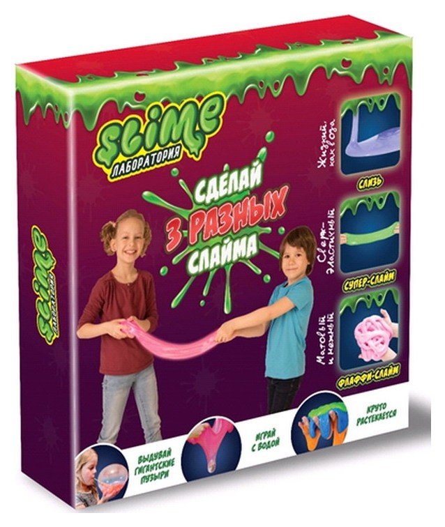 

Средний набор 3 в 1 "Slime лаборатория"