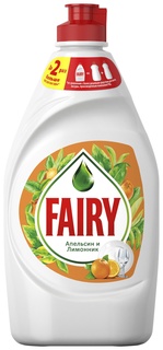 Средство для мытья посуды "Fairy. апельсин и лимонник", 450 мл Fairy