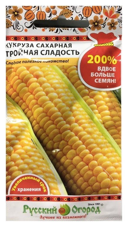 

Семена. кукуруза сахарная "Тройная сладость" (Вес: 8 г)