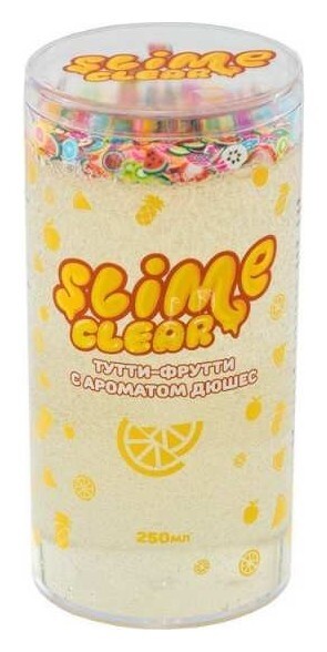 Слайм "Clear-slime. тутти-фрутти", с ароматом дюшес  Волшебный мир