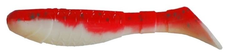 

Виброхвост Helios Chubby 9 см Red & White Hs-4-003 (Набор 5 шт)