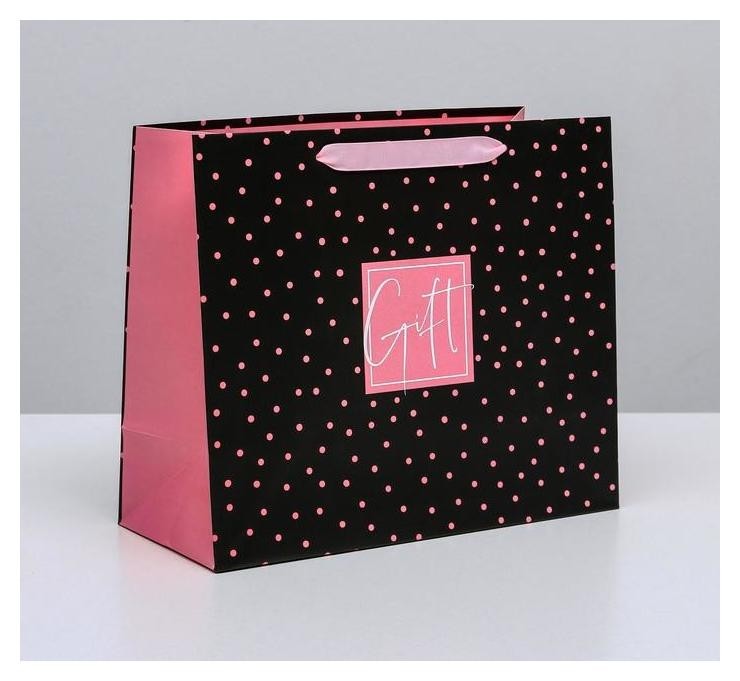 

Пакет ламинированный горизонтальный Gift, ML 27 × 23 × 11,5 см, Розовый