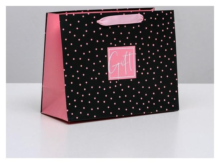 

Пакет ламинированный горизонтальный Gift, MS 23 × 18 × 10 см, Розовый