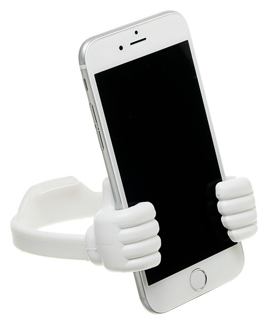 Подставка для телефона Luazon, в форме рук, регулируемая ширина, белая