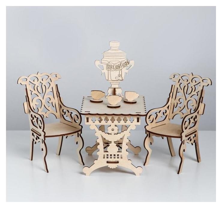 Конструктор «Столовая с самоваром для кукол барби»  Теремок