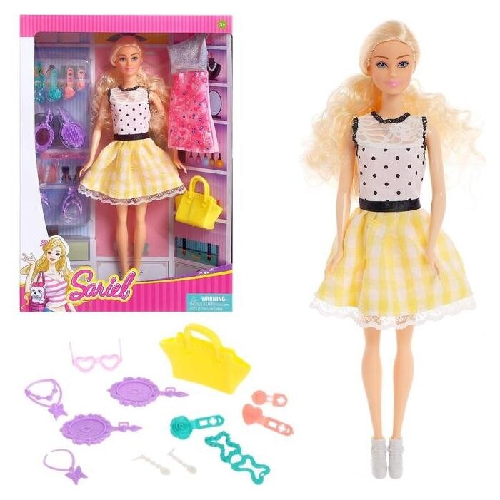 Кукла модель «Кристина» с платьем и аксессуарами  