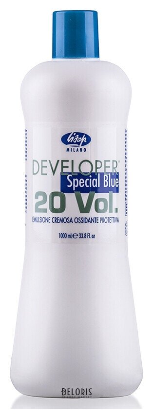 Оксидант-лосьон, нейтрализующий желтизну Developer Special blue Lisap