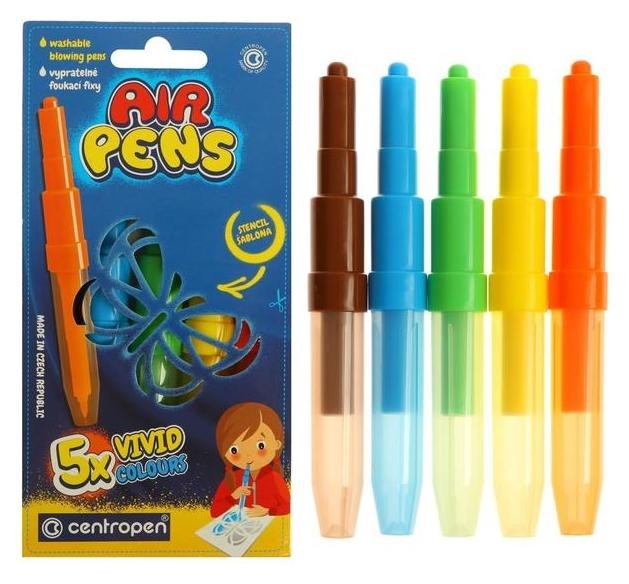 

Фломастеры-блопены 5 цветов, Centropen 1500/05 Airpens Vivid Colours