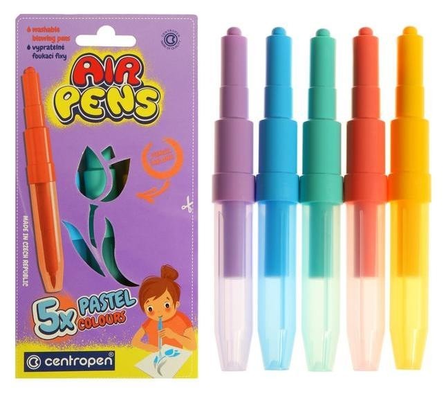 

Фломастеры-блопены 5 цветов, Centropen 1500/05 Airpens Pastel Colours