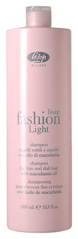 Экстра мягкий очищающий шампунь для тонких и ослабленных волос Fashion light shampoo  Lisap Milano