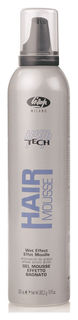 Мусс-гель для укладки для создания эффекта мокрых волос Hair gel mousse wet effect Lisap Milano
