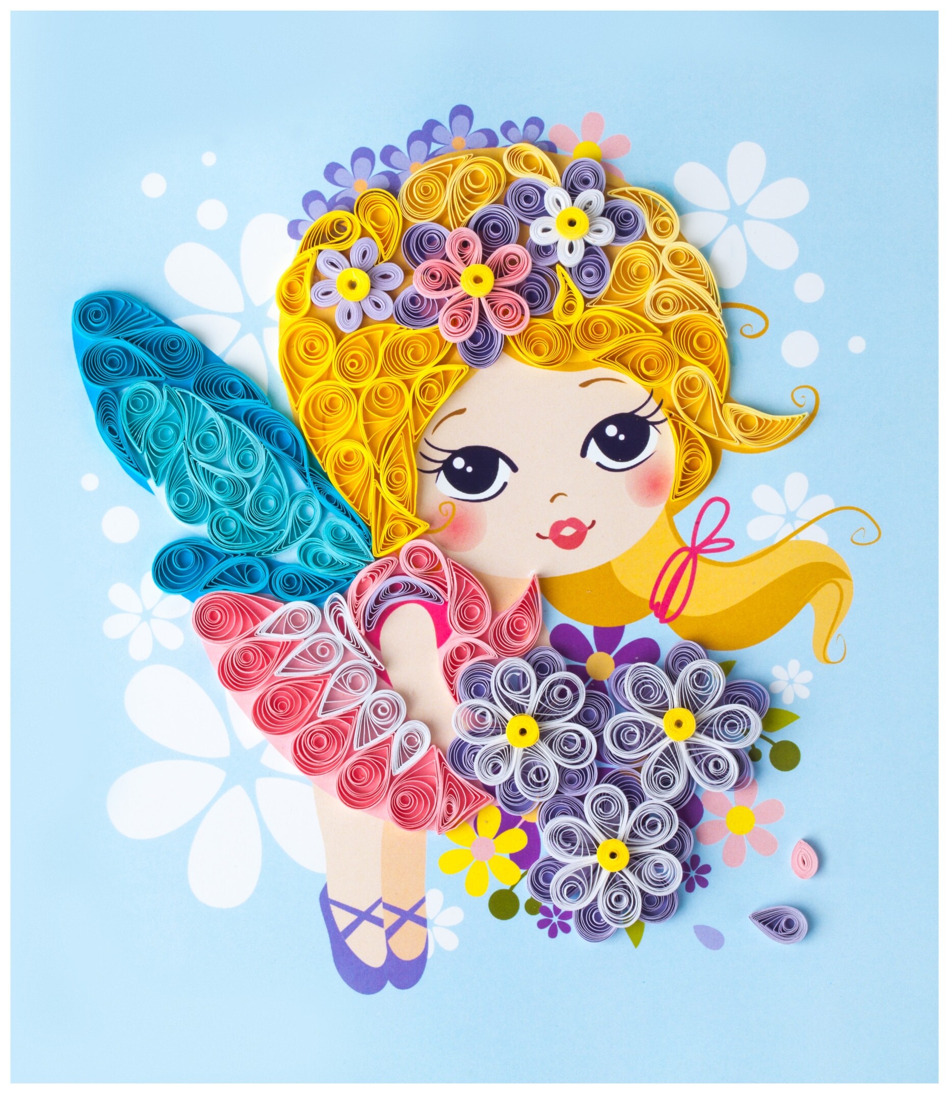 Квиллинг. панно "Фея полей"  Lori