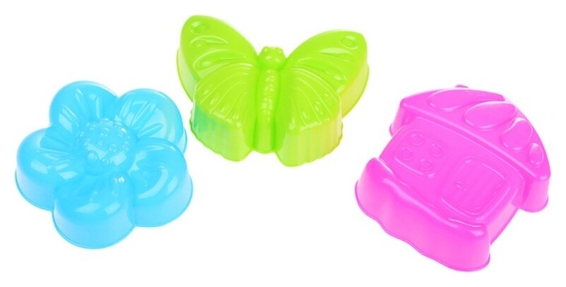 Формочки для песка 3 штуки  Stellar