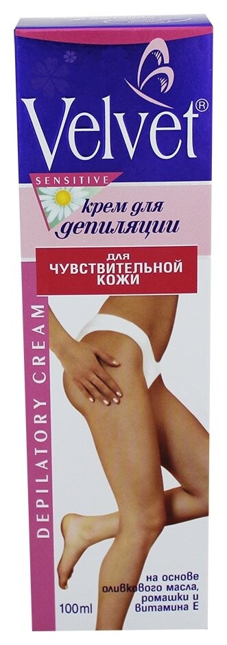 Крем для депиляции вельвет для чувствительной кожи, 100 мл  Velvet