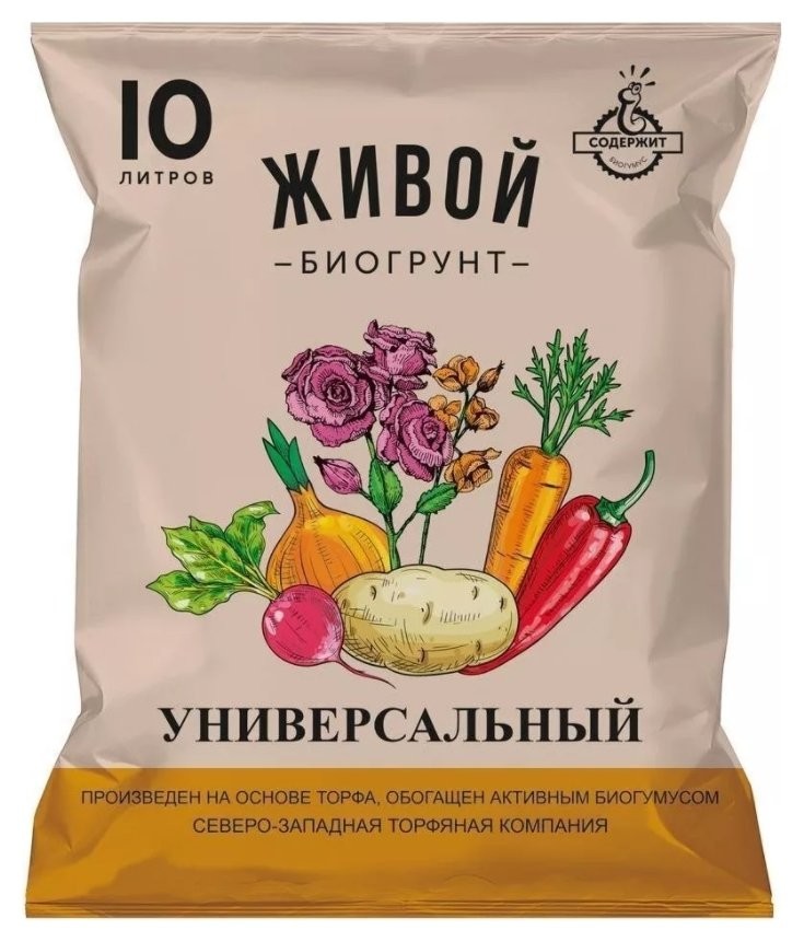

Грунт Живой на основе биогумуса Универсальный 10л