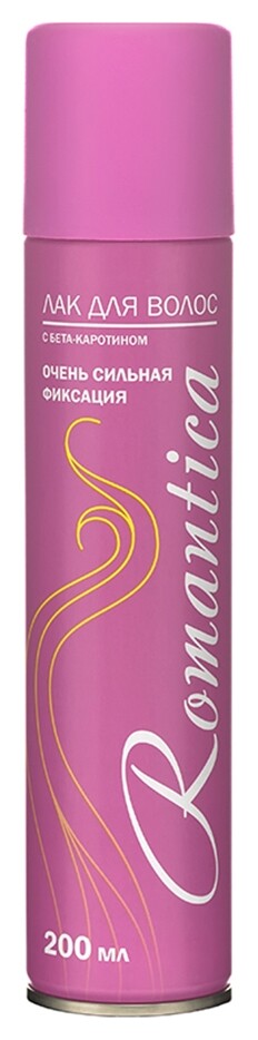 Лак для волос романтика розовый, очень сильная фиксация, 200 мл  Sibiar