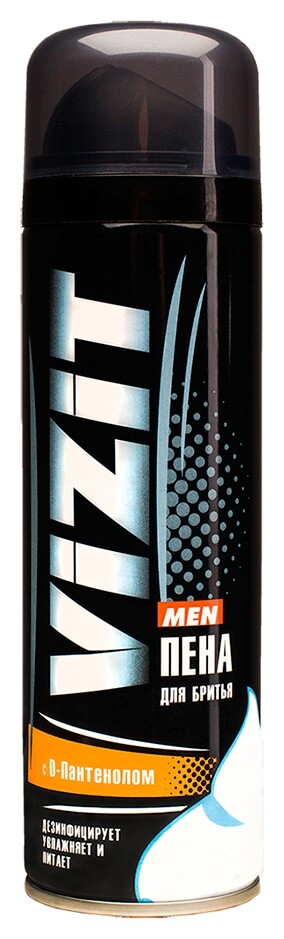 Пена для бритья Vizit Men с D-пантенолом, 225 мл  Sibiar