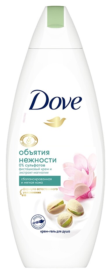 Крем-гель для душа Объятия нежности с фисташковым кремом и магнолией  Dove