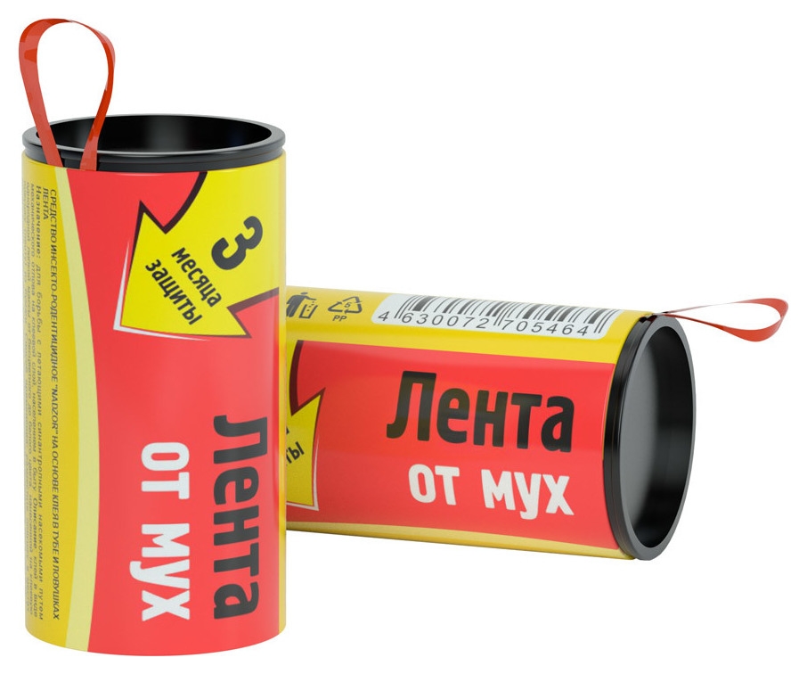 

Липкая лента от мух надзор