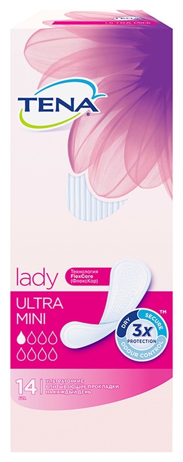 

Прокладки урологические Tena Lady Ultra Mini, 14 шт