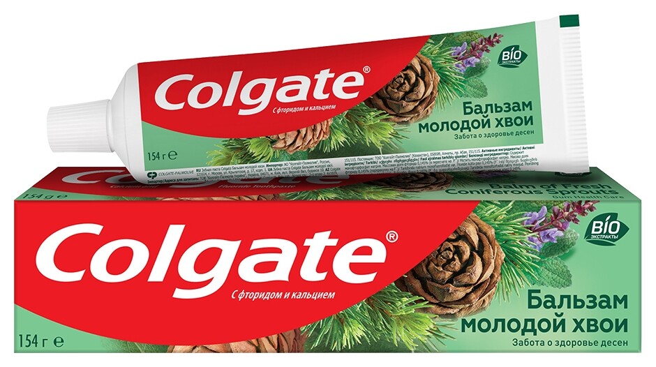 Зубная паста Colgate бальзам молодой хвои, 100 мл Colgate