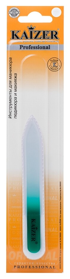Пилочка маникюрная Kaizer 704002 стеклянная, 115 мм  Kaizer