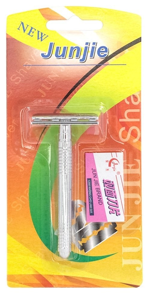 

Станок для бритья Junjie Shvв101 2-х стороний классический +1 запасное лезвие