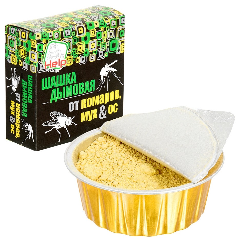 

Шашка дымовая Help от комаров, мух и ос, 50г