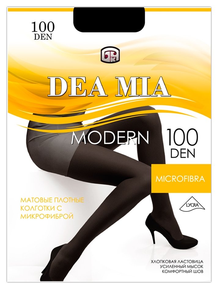Колготки DEA MIA Modern 100 ден, размер 6, Nero (Черные)