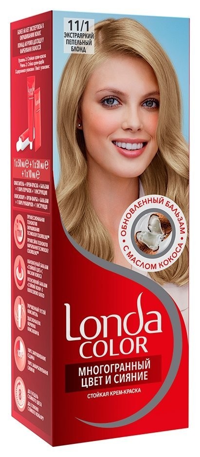 Тон 11/1 Экстра яркий пепельный блонд  Londa Professional