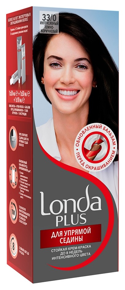 Тон 33/0 Интенсивный темно-коричневый  Londa Professional