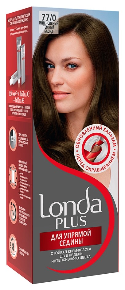 Тон 77/0 Интенсивный темный блонд  Londa Professional