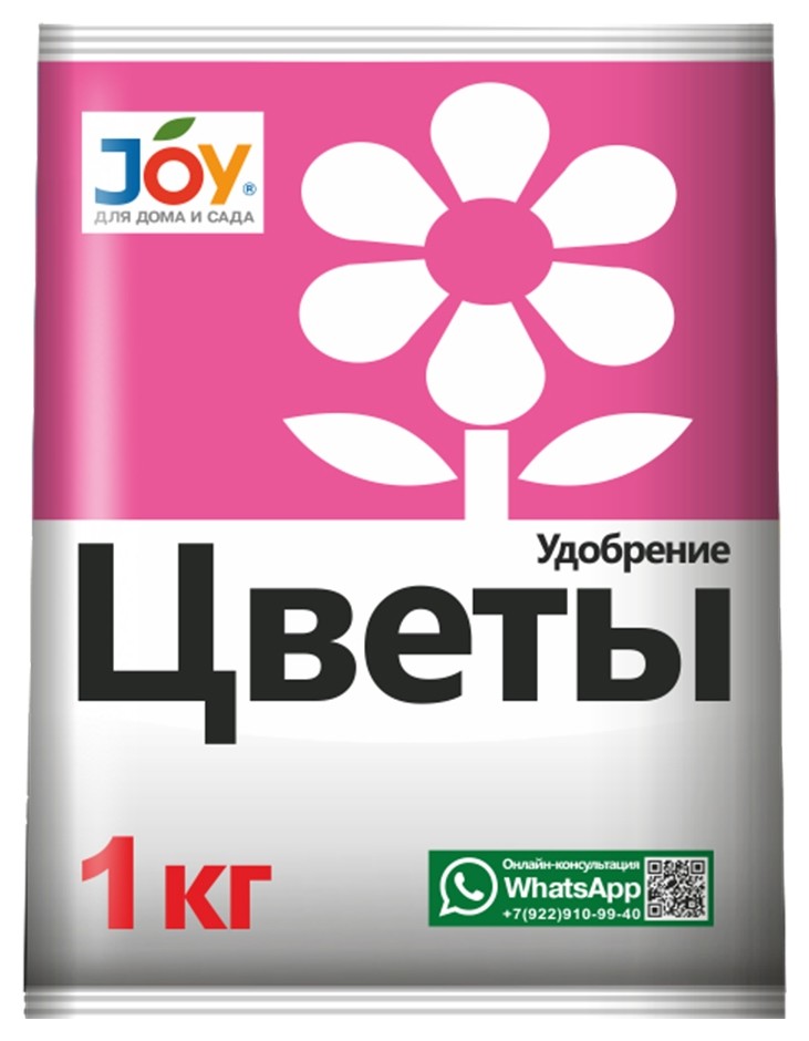 

Удобрение JOY цветы, пакет, 1 кг, 1 шт