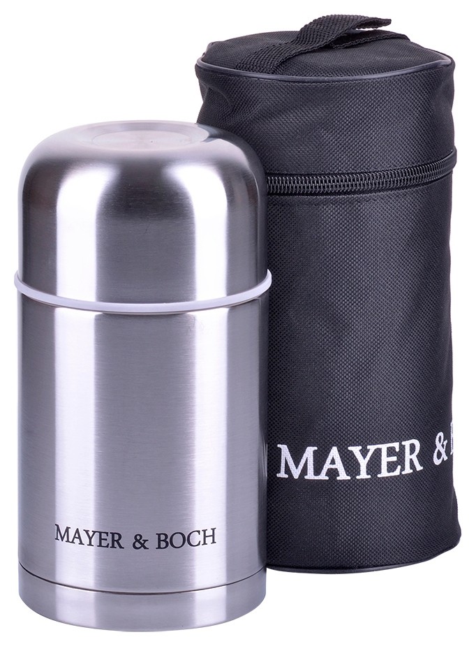 Термос Mayer Boch 28040 с чехлом, нержавеющая сталь, 600 мл