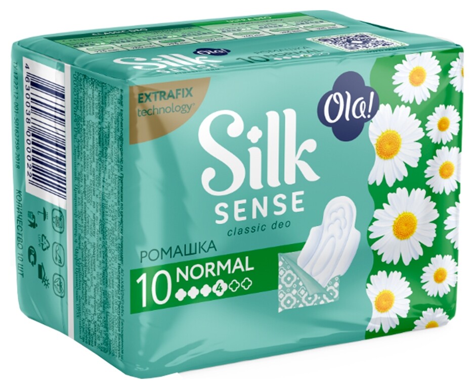 Прокладки гигиенические Ola! Silk Sense Normal ромашка, 10 шт  Ola!