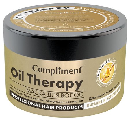 Маска для волос Compliment Oil Therapy для всех типов волос питание и укрепление, 500 мл отзывы