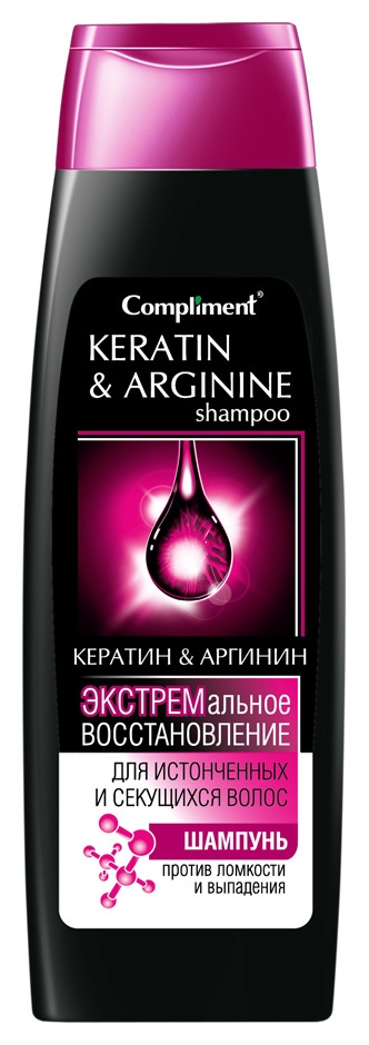 Шампунь для истонченных и секущихся волос Экстремальное восстановление Кератин&аргинин