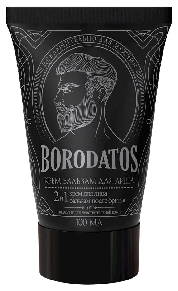 Крем для лица + бальзам после бритья 2 в 1 Borodatos