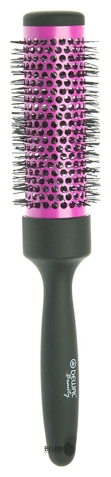 Расческа массажная Dewal Beauty брашинг с керамическим покрытием и ручкой Soft Touch D 35 мм NNB