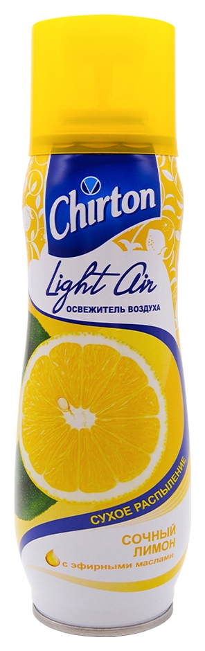 Освежитель воздуха Chirton Light Air сочный лимон, сухое распыление, 300 мл