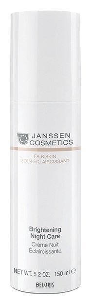 Крем для лица осветляющий ночной Brightening Night Care Janssen Cosmetics Fair Skin