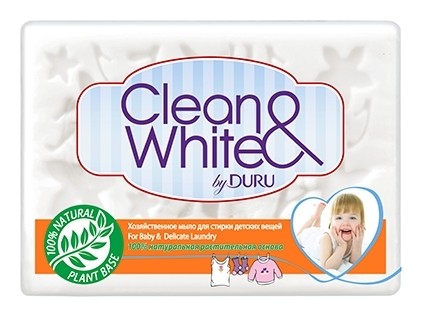 Хозяйственное мыло Duru Clean&white детское, 125 г