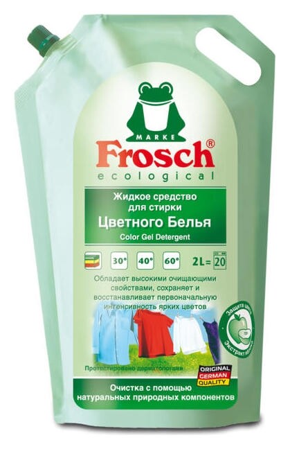 Фрош жидкое средство для стирки цветного белья, 2 л. Frosch