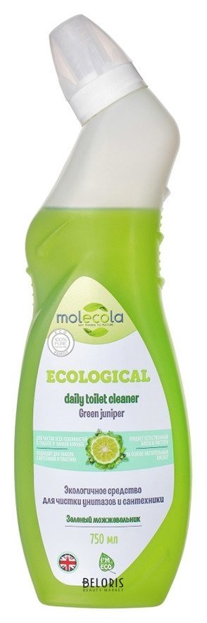 Molecola средство для чистки унитазов и сантехники зеленый можжевельник, 750мл Molecola