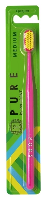 

Зубная щетка Medium Pure By President