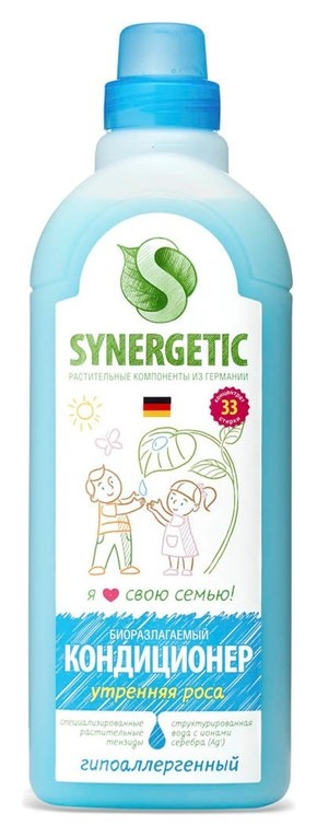 

Synergetic кондиционер-ополаскиватель для белья утренняя роса, 1л.