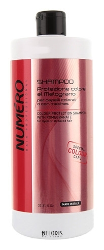 Шампунь с экстрактом граната для окрашенных и мелированных волос Color Brelil Professional Numero