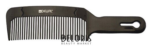 Dewal, расческа для стрижки под машинку, черная, изогнутая, 20 см Dewal
