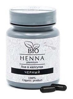BIO Henna/ Хна в капсулах 30 шт черный 6г Bio Henna Premium