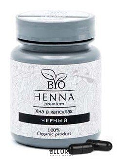 BIO Henna/ Хна в капсулах 30 шт черный 6г Bio Henna Premium